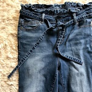 1822 Denim paper bag tie waist jeans 29